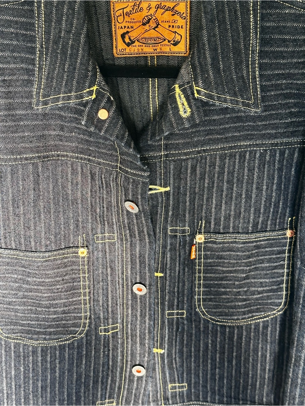 Graphzero Herringbone Selvedge Denim Jacket - Picture 5 of 12